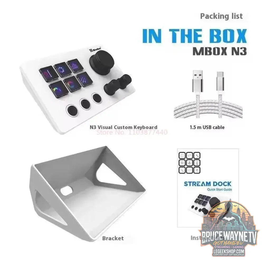 🎮 Clavier Macro Visuel Mirabox N3 – Streamdeck Personnalisable pour PC - Legeekshop