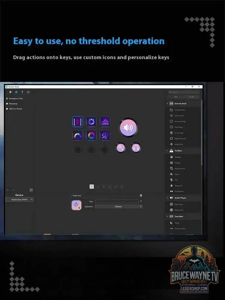 🎮 Clavier Macro Visuel Mirabox N3 – Streamdeck Personnalisable pour PC - Legeekshop