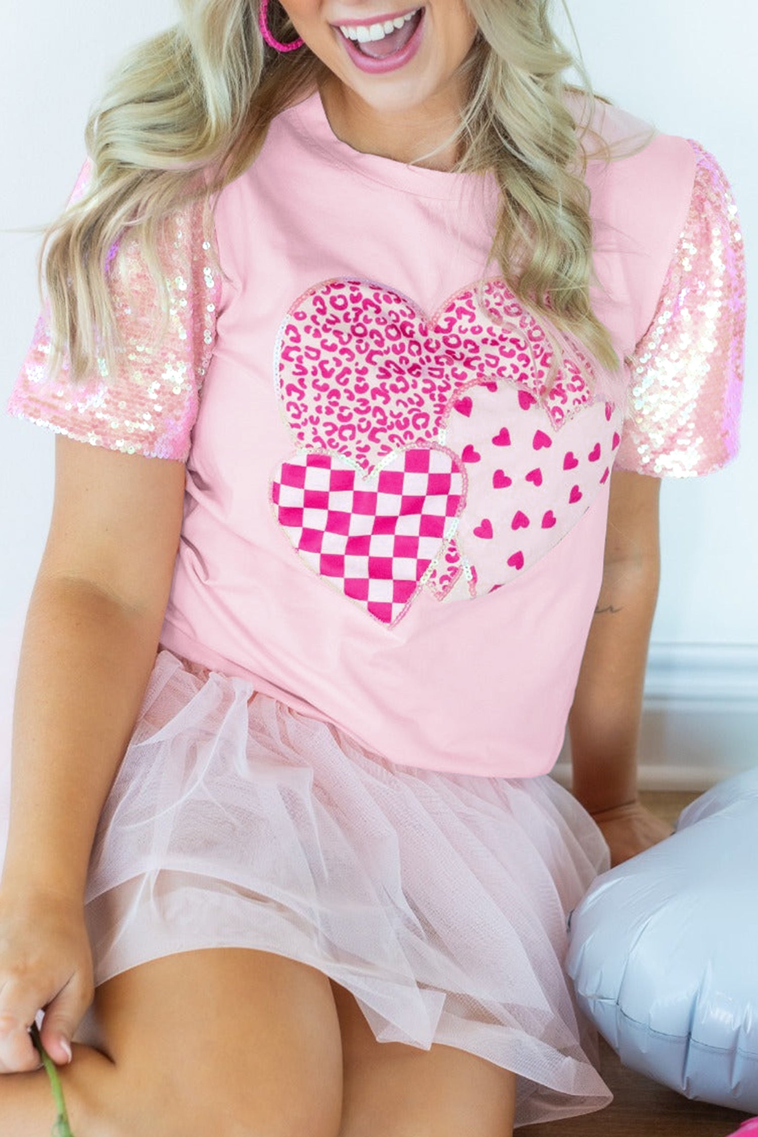 T-shirt femme patchwork