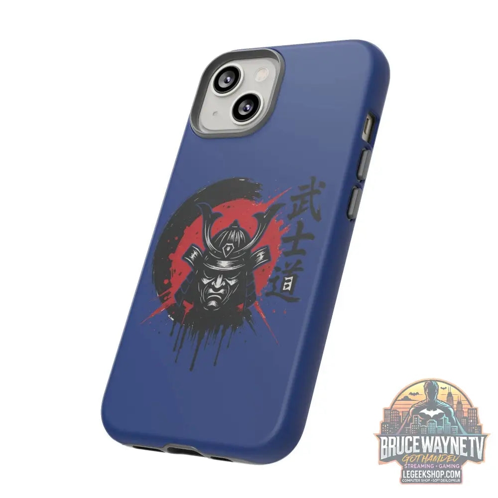 📱 samurai phone case Bleue foncé – coque renforcée iPhone 📱 - Phone Case