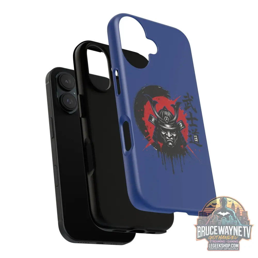 📱 samurai phone case Bleue foncé – coque renforcée iPhone 📱 - Phone Case