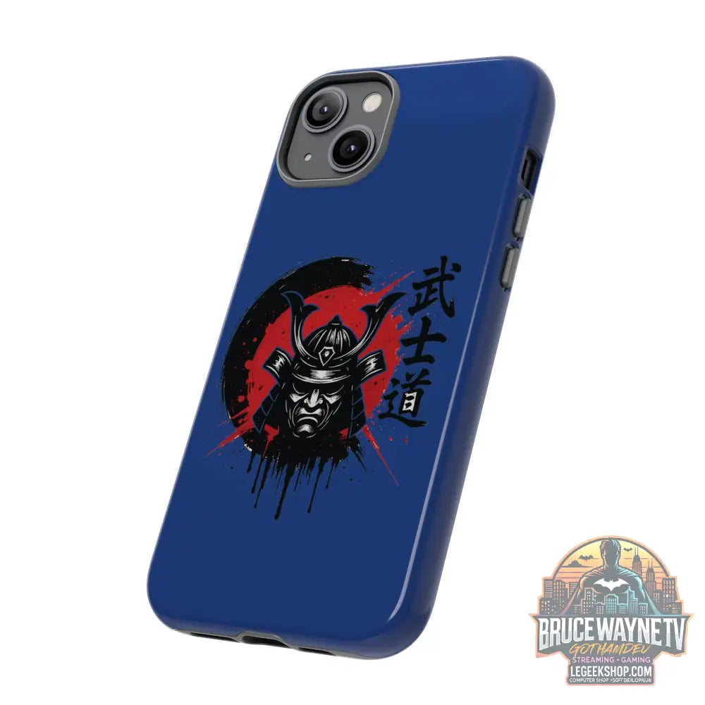📱 samurai phone case Bleue foncé – coque renforcée iPhone 📱 - Phone Case