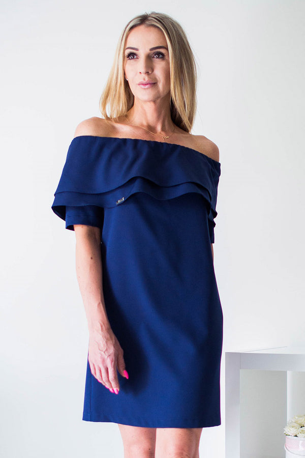 Robe femme Jersa De Cocktail De — bleu marine