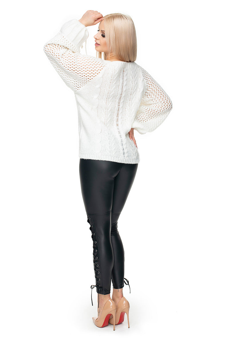 Pull femme PeeKaBoo Chandail Chandail — blanc