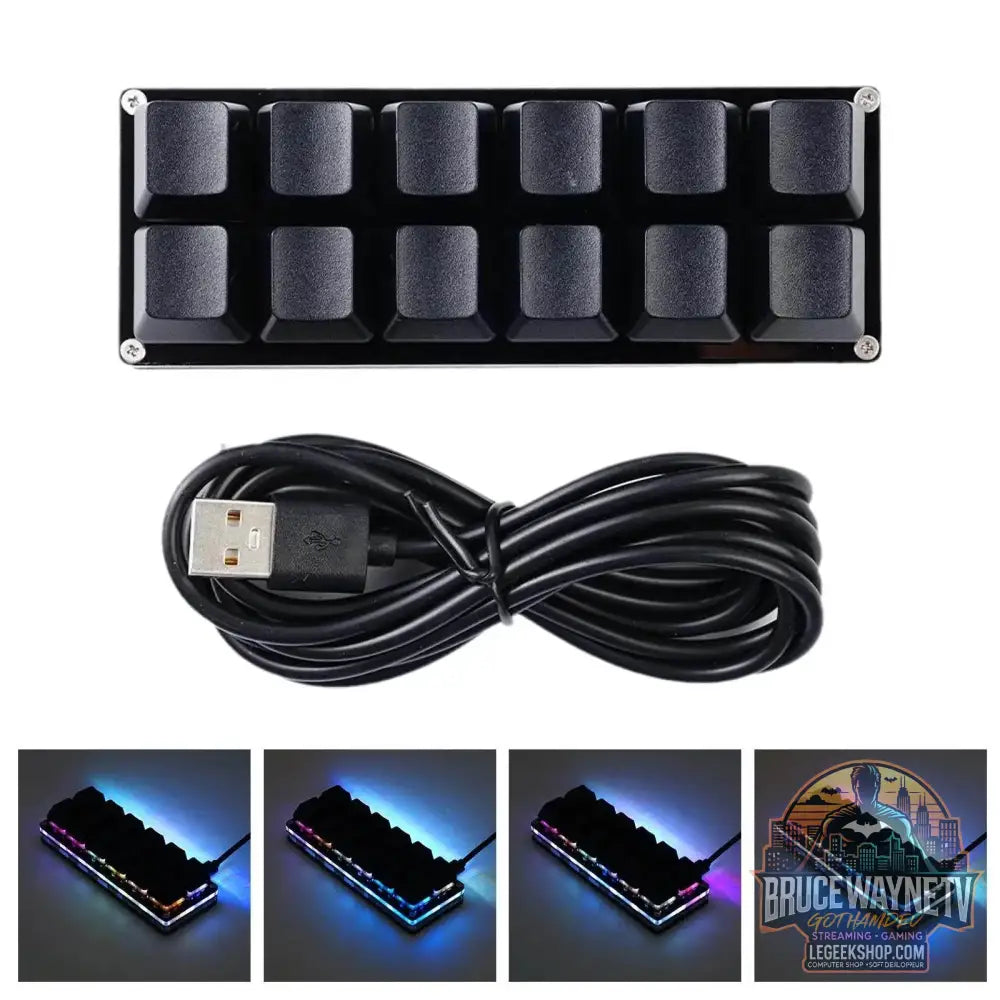 🎮 Mini Clavier Mécanique Programmable SayoDevice – USB | 2 à 24 Touches Macro - 12 Keys Black / China - clavier