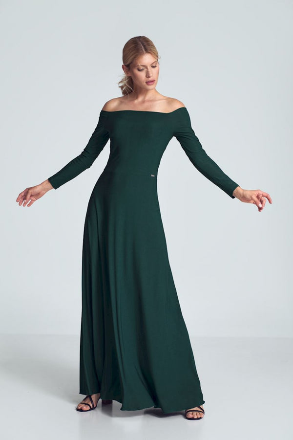 Robe femme Figl Longue Longue — vert