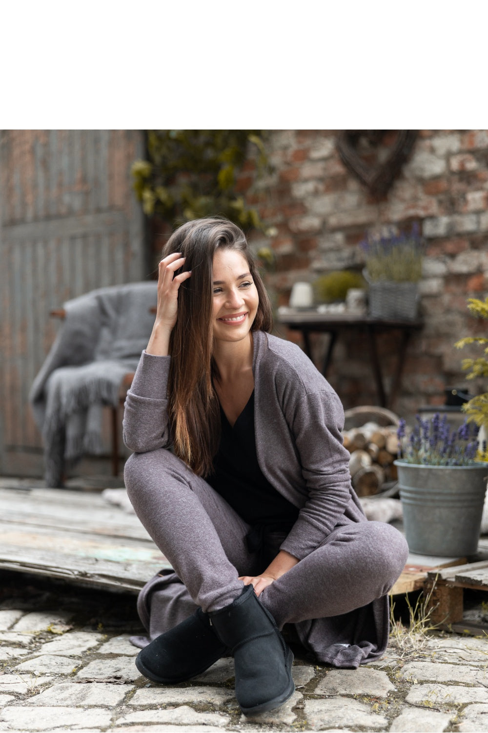 Cardigan femme Sensis — brun