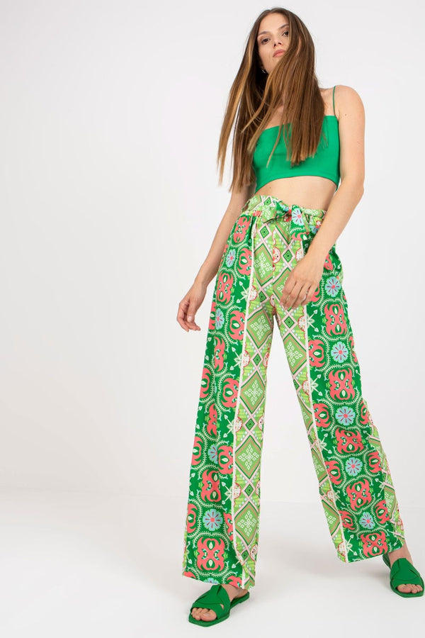 Chaussures à talons femme Italy Moda Pantalon Pantalon — vert