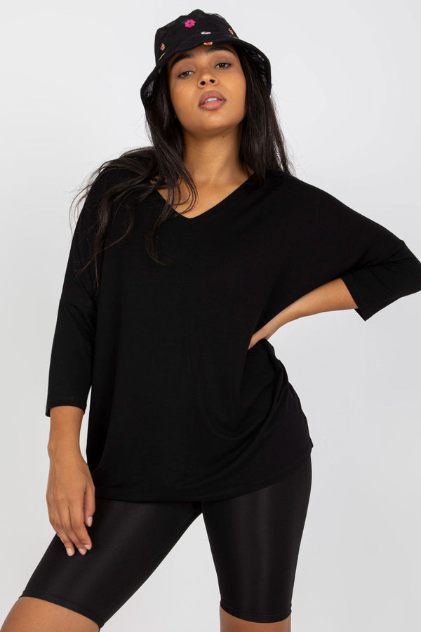 Chemisier grande taille femme Relevance — noir