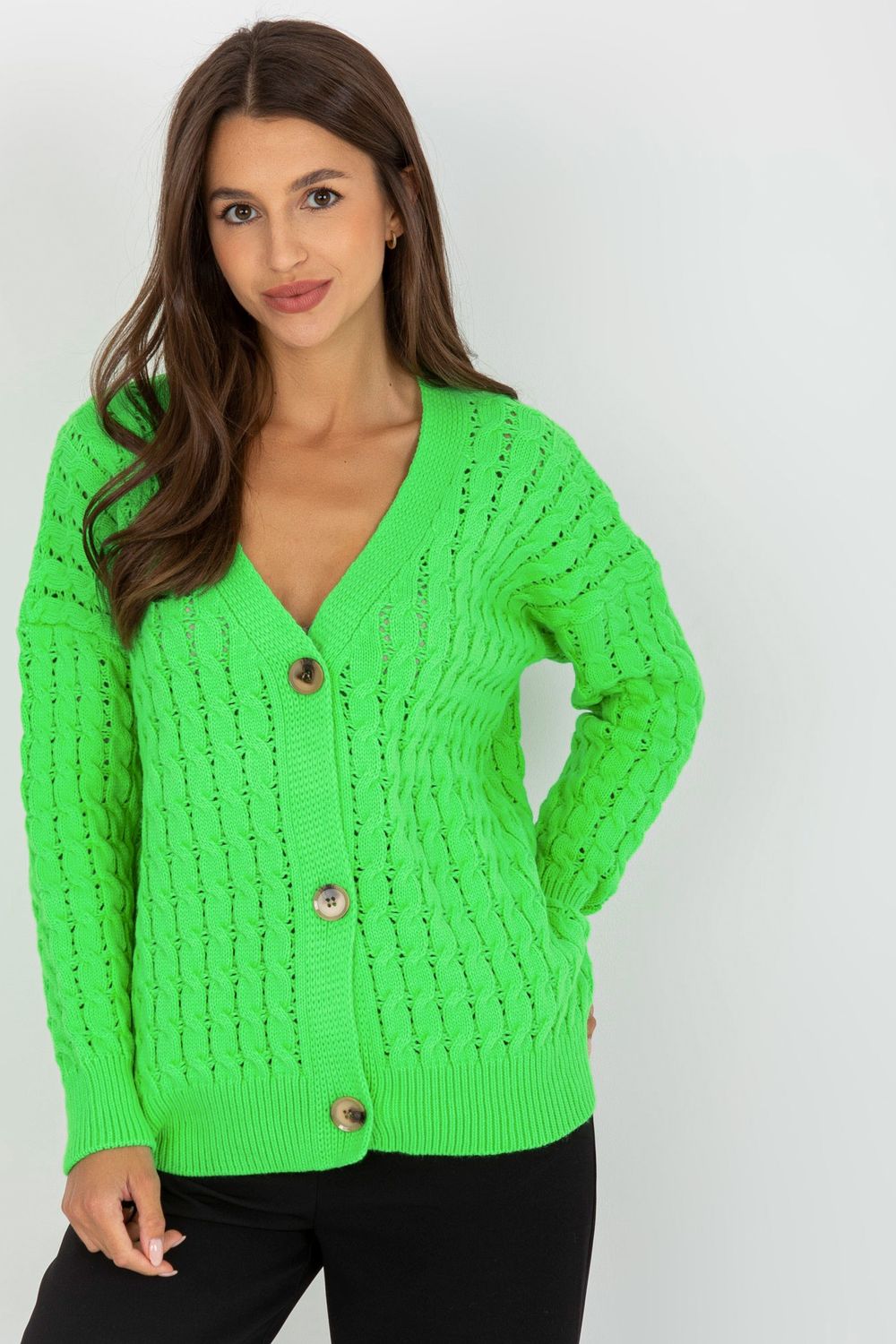 Cardigan femme Rue Paris — vert