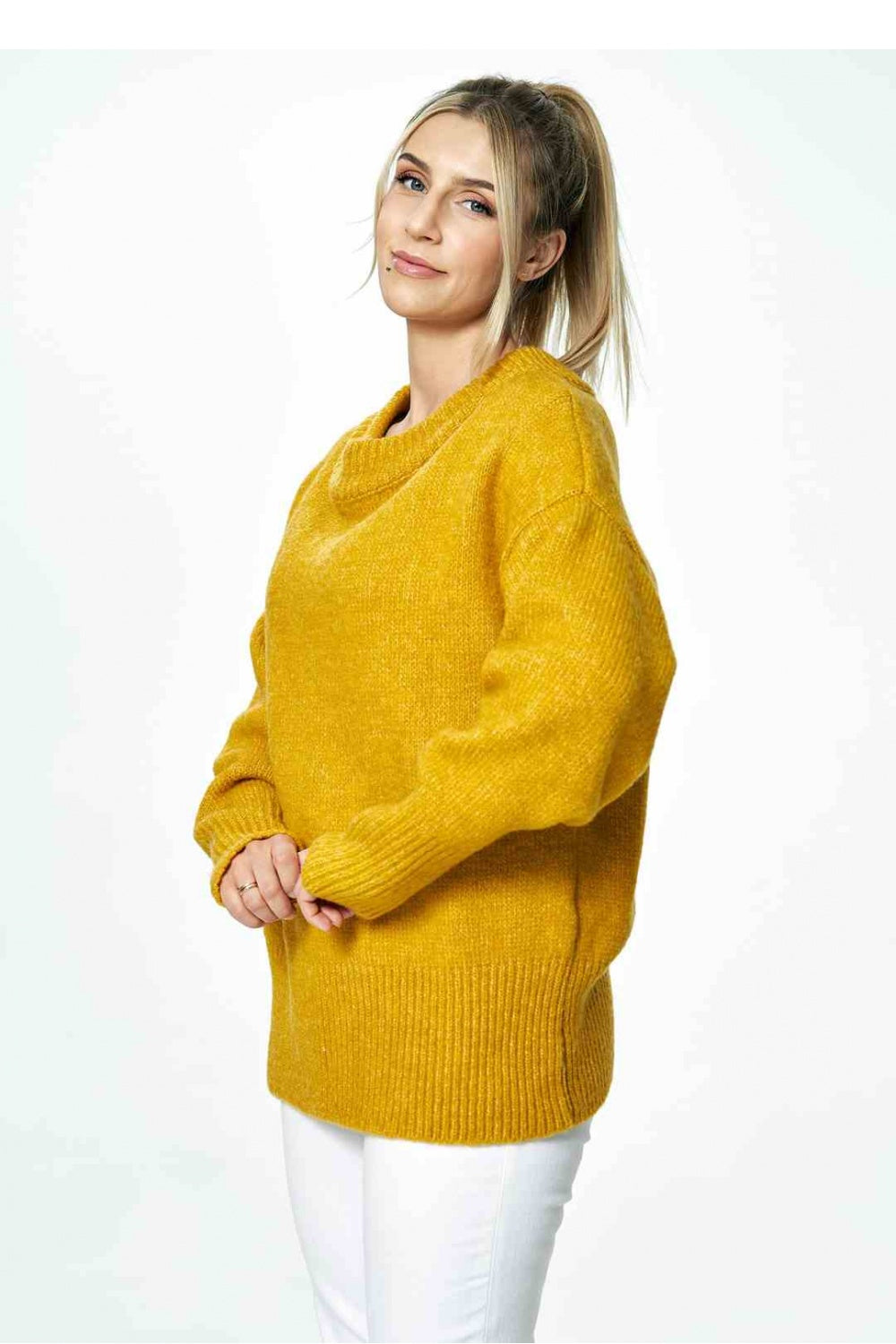 Pull femme Figl Chandail Chandail — jaune