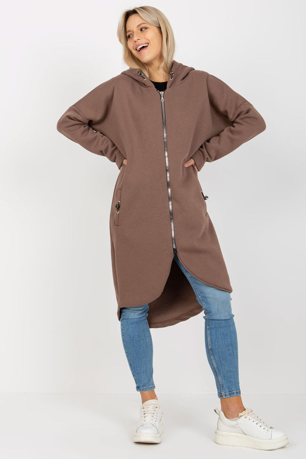 T-shirt femme Rue Paris Sweatshirt Sweatshirt — brun