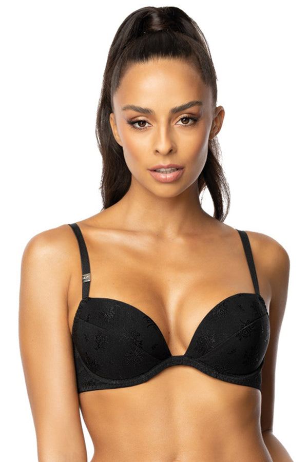 Soutien-gorge push-up femme Mat — noir