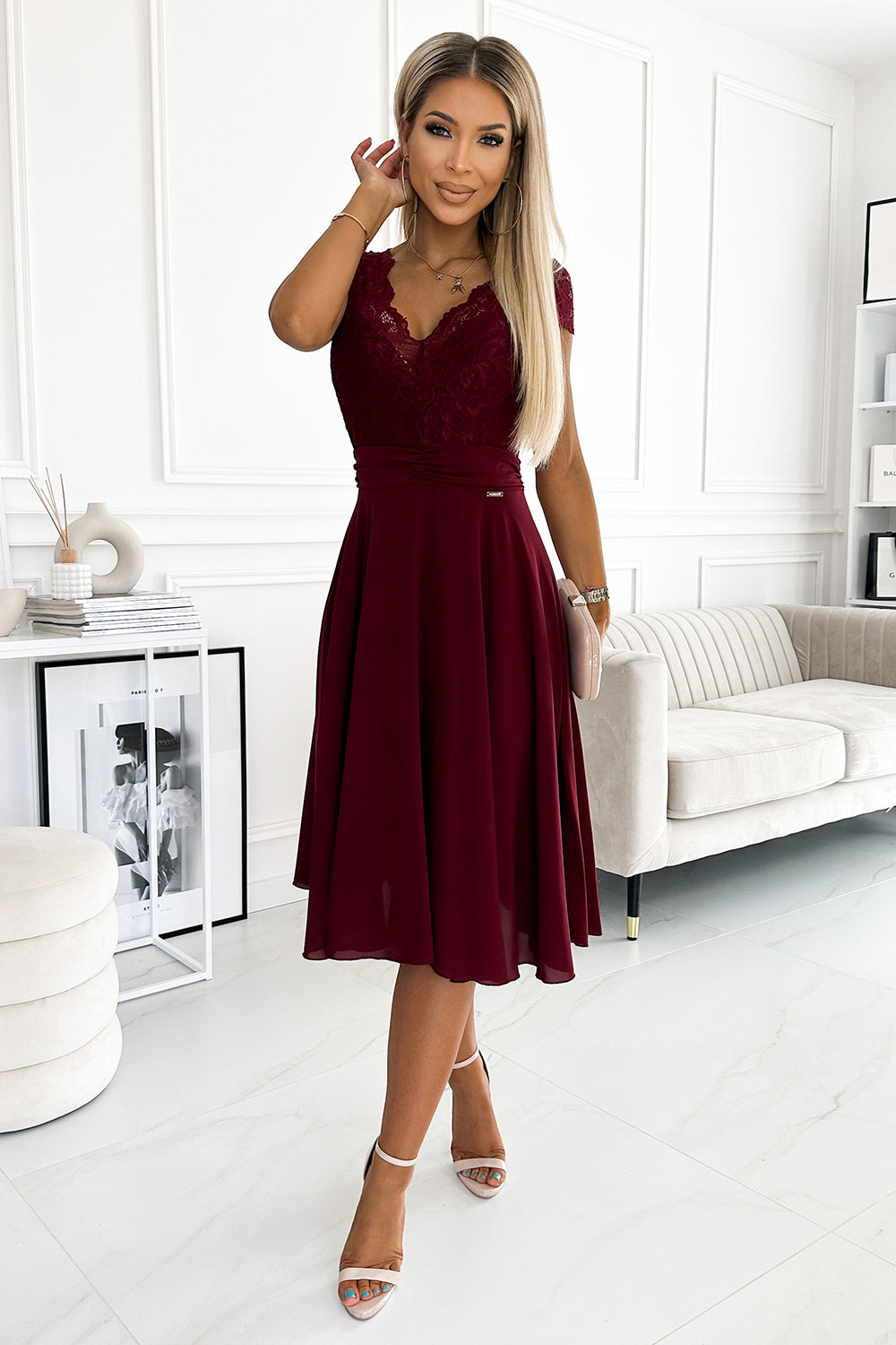 Robe femme Numoco De Soirée De — rouge