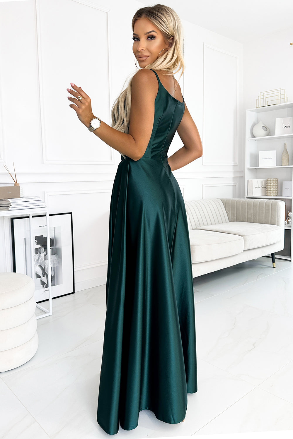 Robe femme Numoco Longue Longue — vert