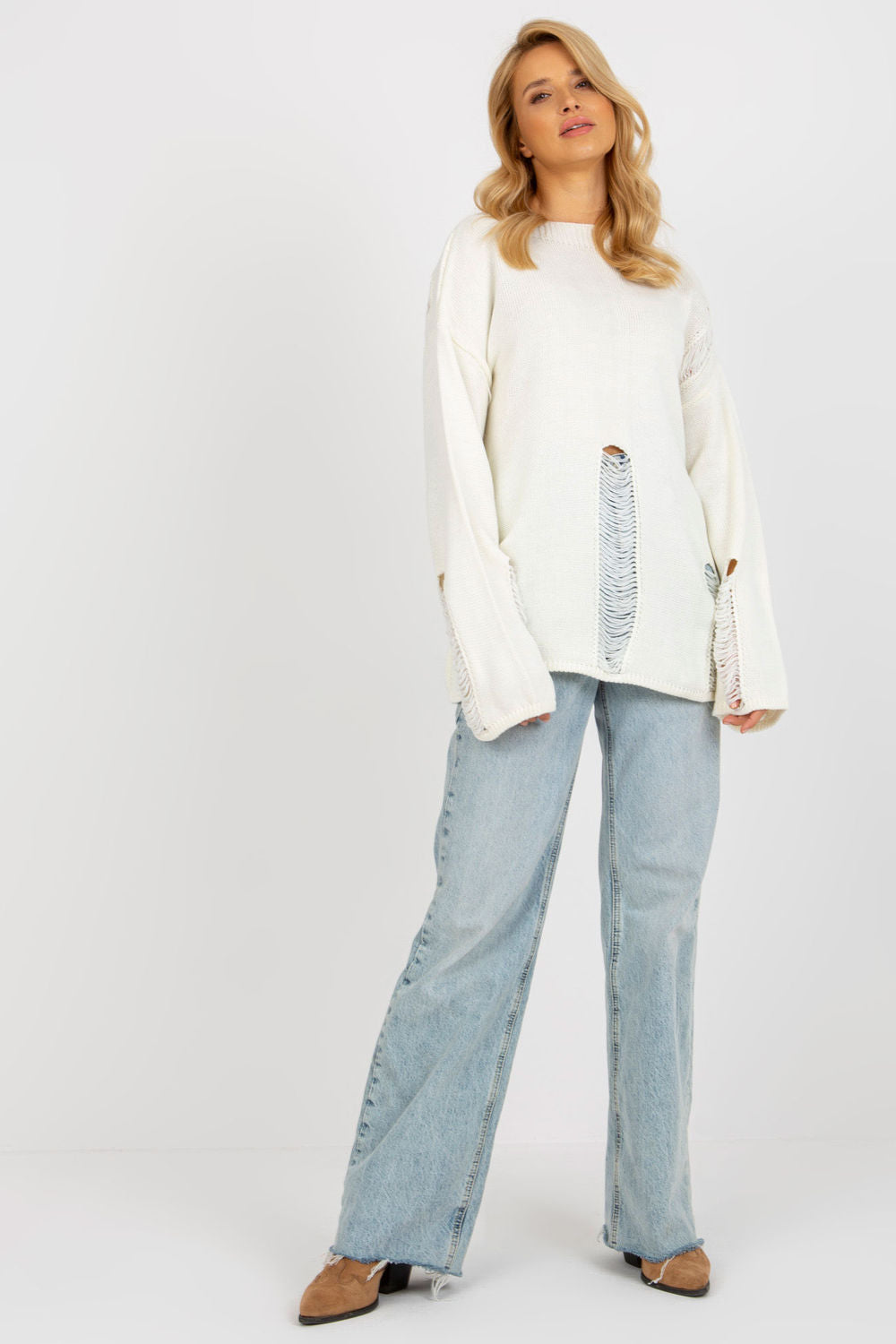 Pull femme Badu Chandail Chandail — beige