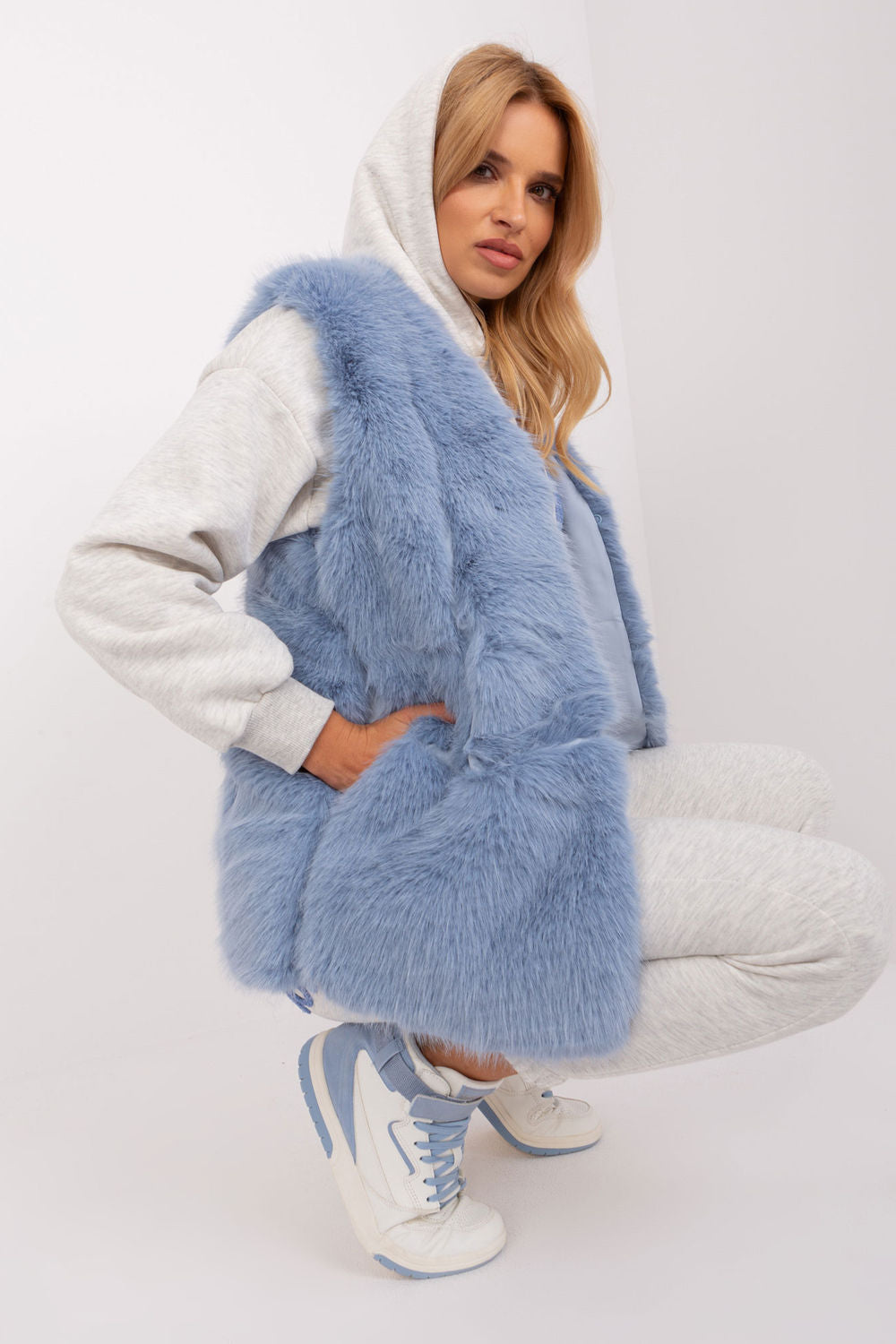 Gilet femme AT — bleu