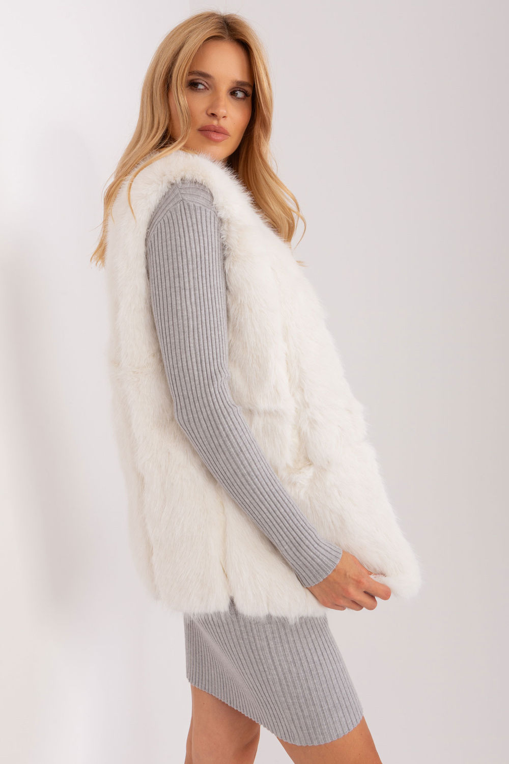 Gilet femme AT — beige