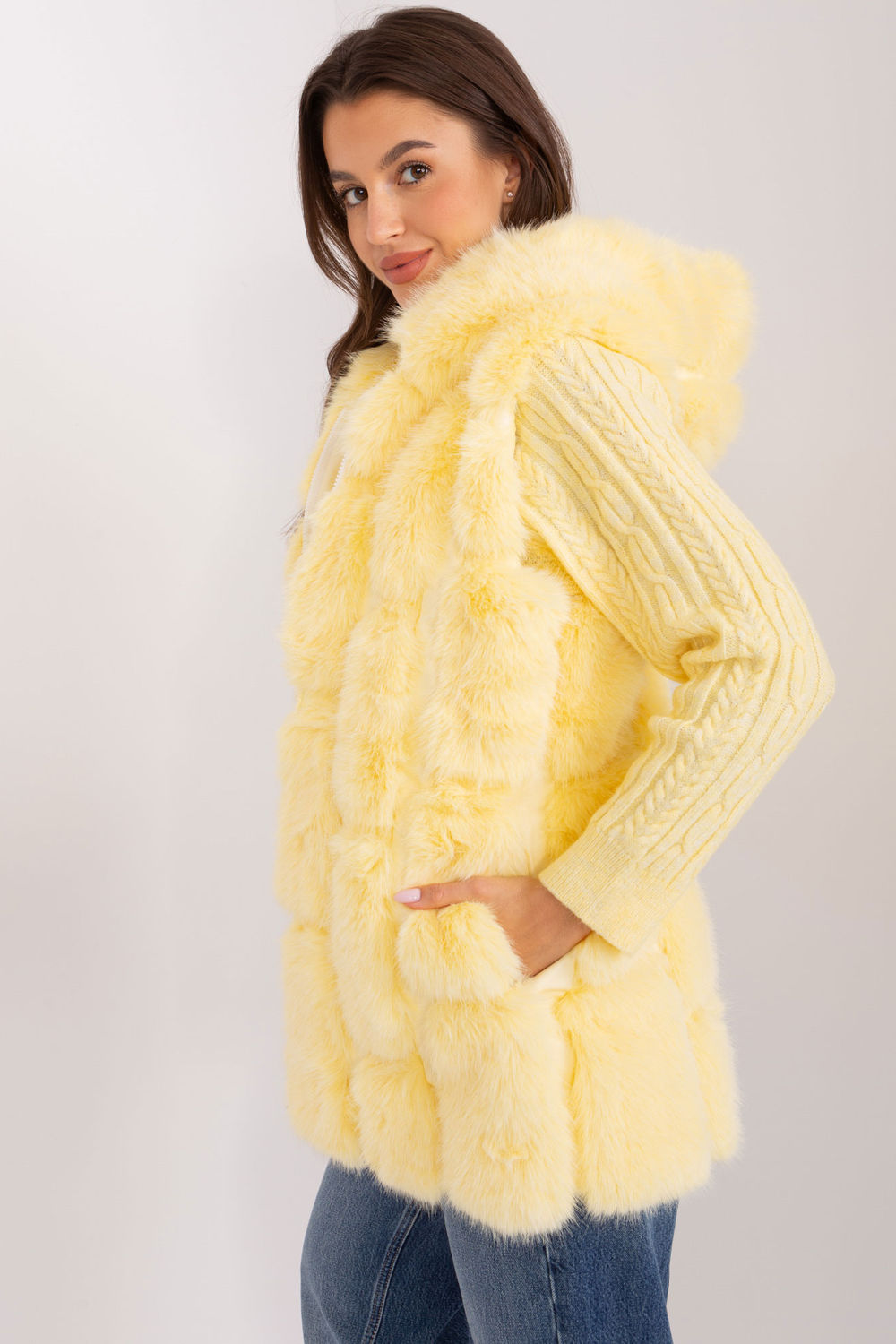 Gilet femme AT — jaune