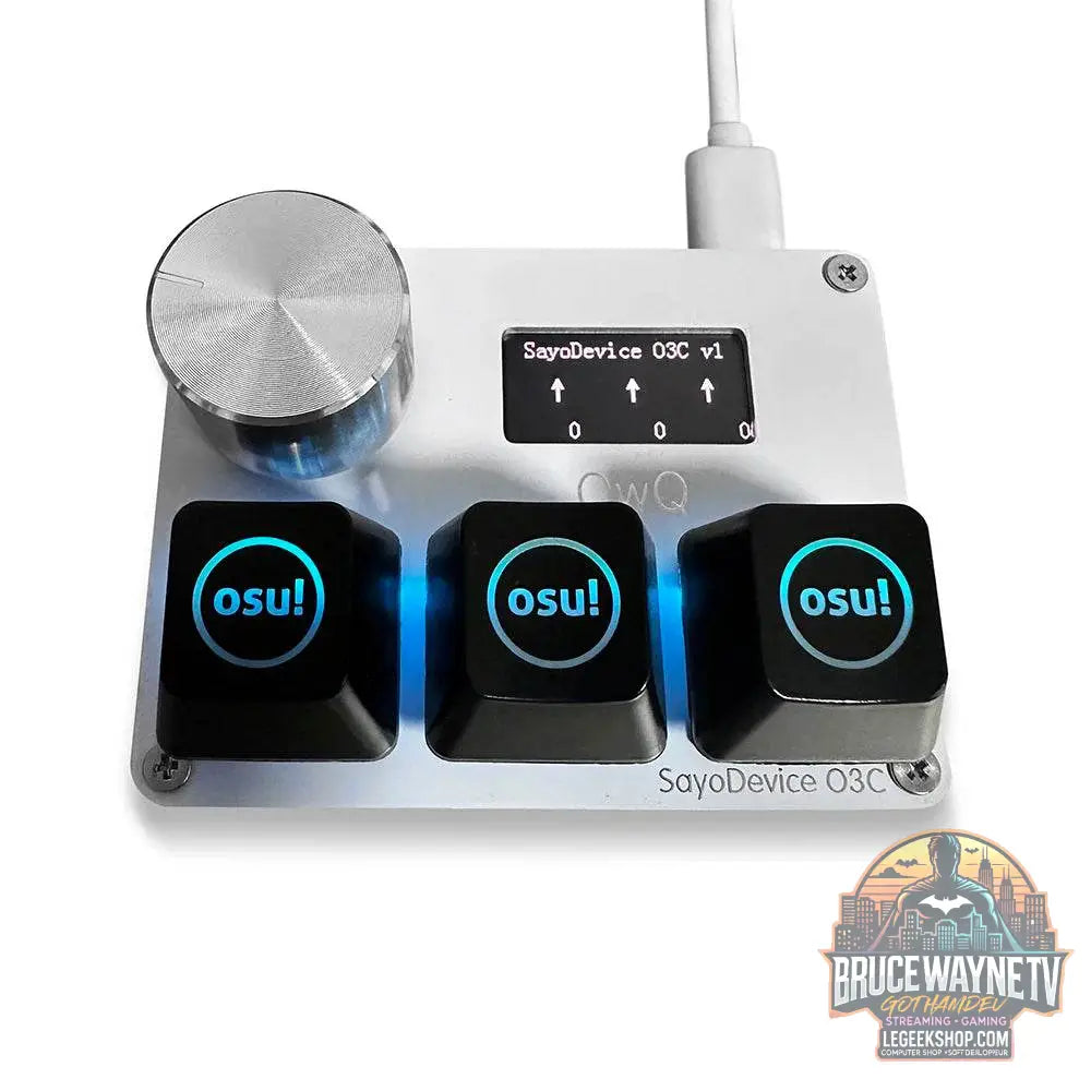🎮 Mini Clavier Mécanique SayoDevice OSU O3C – Switchs Magnétiques Roses | Écran IPS & Ultra-Vitesse - Legeekshop