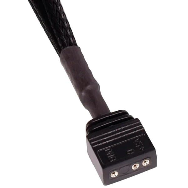 (€ 6,97 / 1 m) Alphacool Verlängerungskabel aRGB 3-Pin auf 3-Pin, 30cm - Alphacool - vue 2