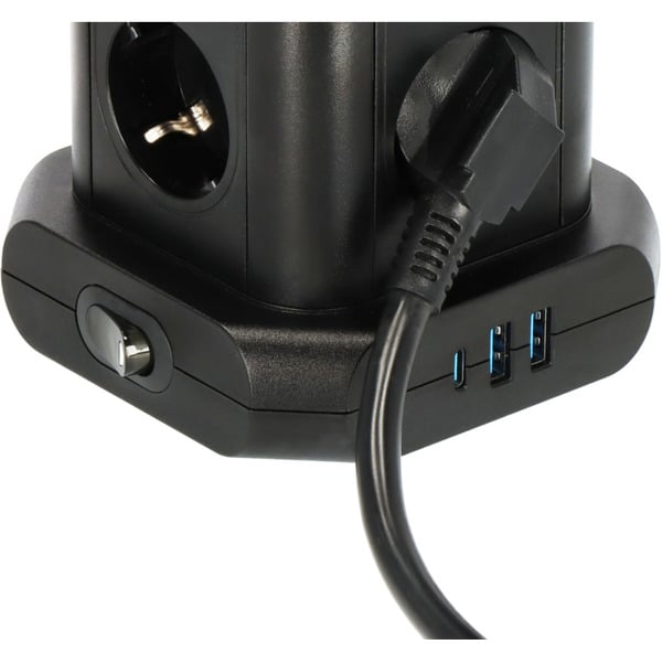 Brennenstuhl Steckdosenturm 8-fach, 2x USB-A, 1x USB-C, Steckdosenleiste - Brennenstuhl - vue 4