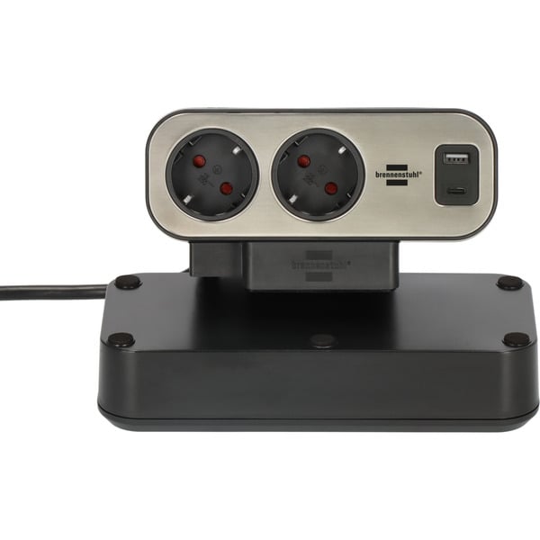 Brennenstuhl estilo Duplex Tischsteckdosenleiste 9-fach, 2x USB - Brennenstuhl - vue 3