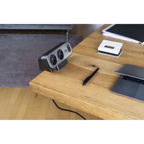 Brennenstuhl estilo Duplex Tischsteckdosenleiste 9-fach, 2x USB - Brennenstuhl - vue 6