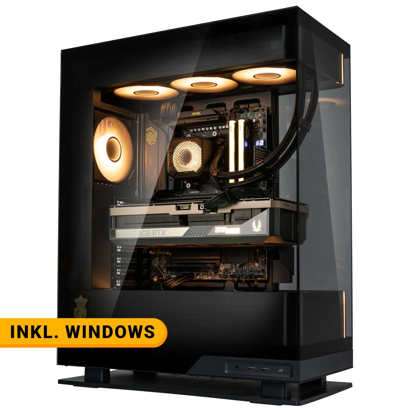 KingForge Gaming-PC GrandMaster, AMD Ryzen 7 9850X3D, RTX 5090, Phanteks Evolv X2 – Fertig-PC avec Windows - King Mod Systems - vue 2