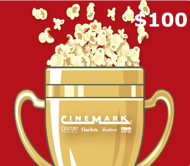 Cinemark Theatres $100 Gift Card
