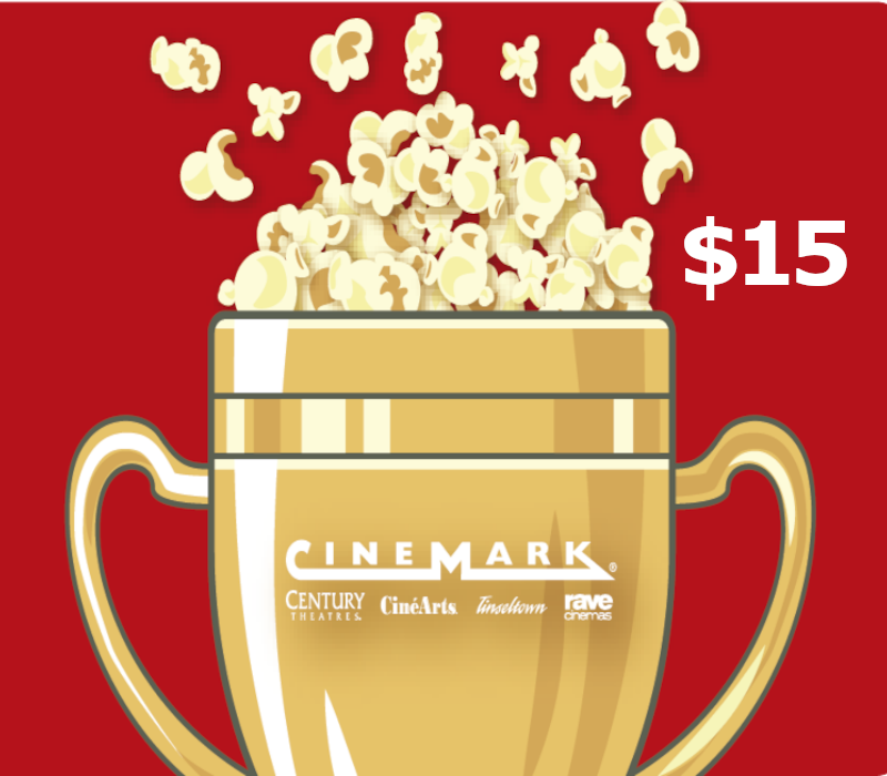 Cinemark Theatres $15 Gift Card