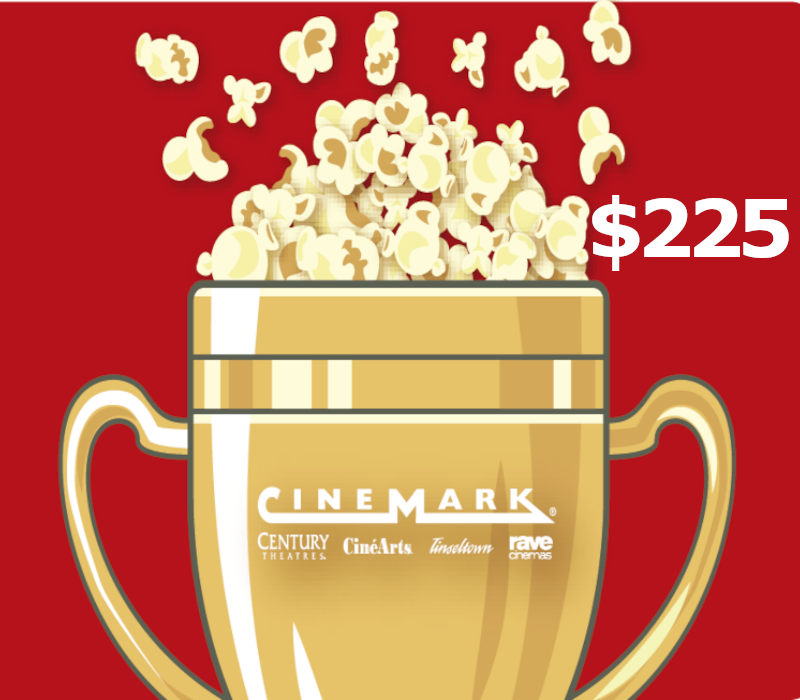 Cinemark Theatres $225 Gift Card