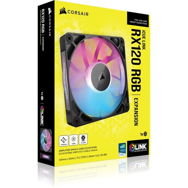 Corsair iCUE LINK RX120 RGB, Gehäuselüfter - Corsair - vue 20