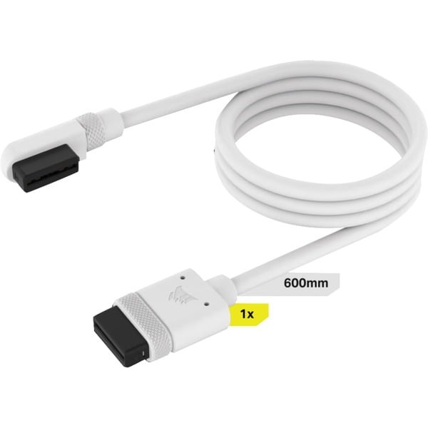 (€ 21,00 / 1 m) Corsair iCUE LINK Slim-câble, 600mm, 90° abgewinkelt - Corsair - vue 2