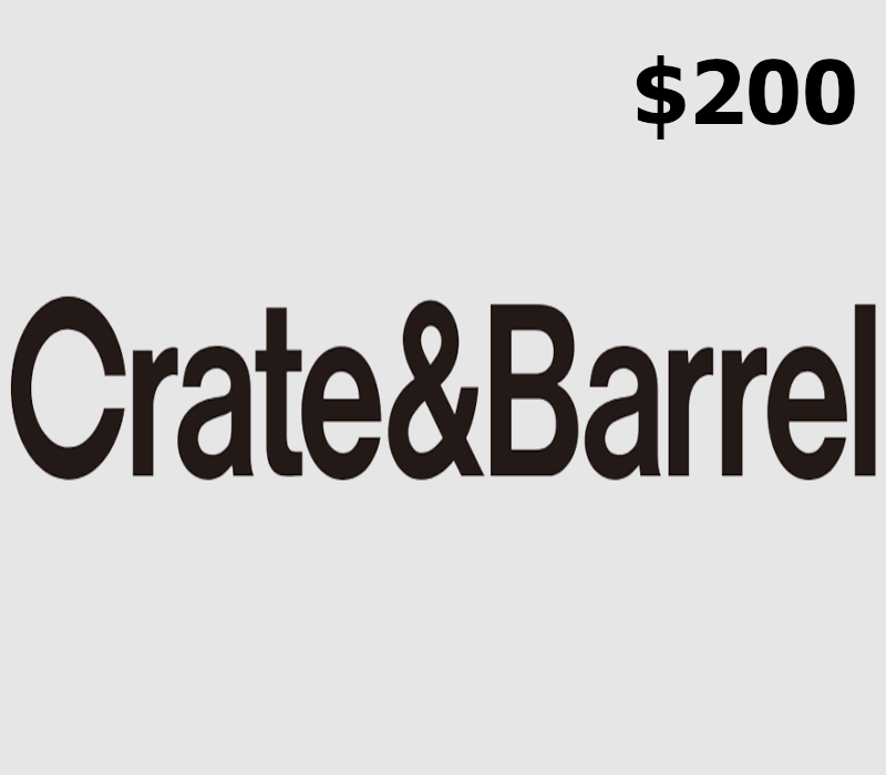 Crate and Barrel $200 Gift Card