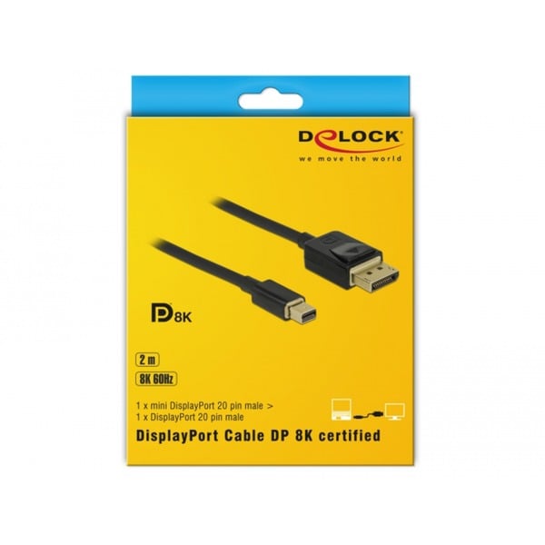 DeLOCK câble miniDisplayPort (St) > DisplayPort (St) 8K 60Hz zertifiziert - DeLOCK - vue 2