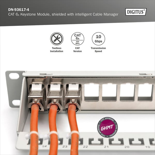 (€ 3,15 / pièces) Digitus Cat.6a Keystone-Modul, geschirmt - Digitus - vue 11