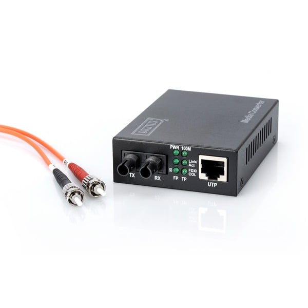 Digitus Fast Ethernet Medienkonverter RJ-45 auf ST-Duplex - Digitus - vue 2