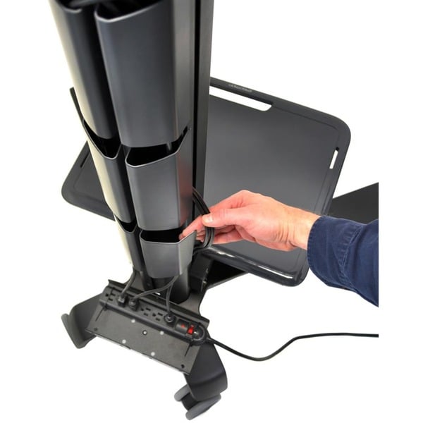 Ergotron Neo-Flex Mobile MediaCenter VHD, pied - Ergotron - vue 4