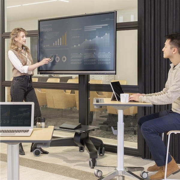 Ergotron Neo-Flex Mobile MediaCenter VHD, pied - Ergotron - vue 6