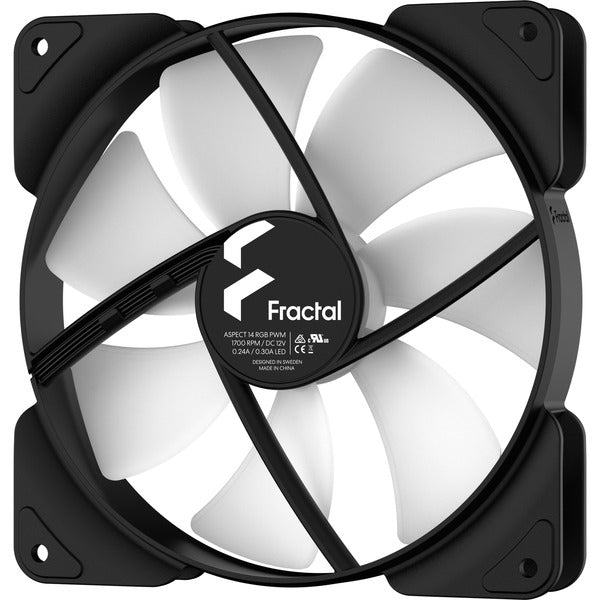 Fractal Design Aspect 14 RGB PWM Black Frame, Gehäuselüfter - Fractal Design - vue 3