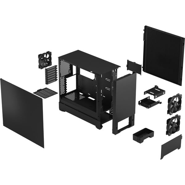 Fractal Design Pop Silent Black Solid, Tower-Gehäuse - Fractal Design - vue 12