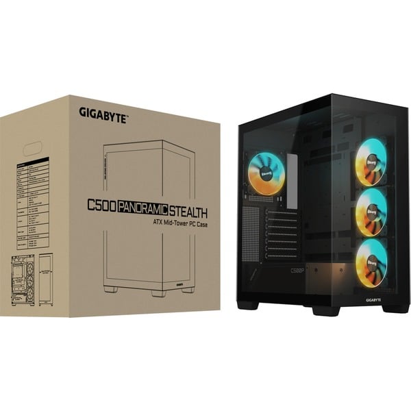GIGABYTE C500 Panoramic Stealth, Tower-Gehäuse - GIGABYTE - vue 8