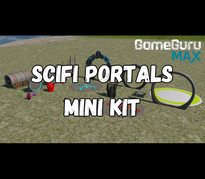 GameGuru MAX - Low Poly Mini Kit: Sci-Fi Portals DLC