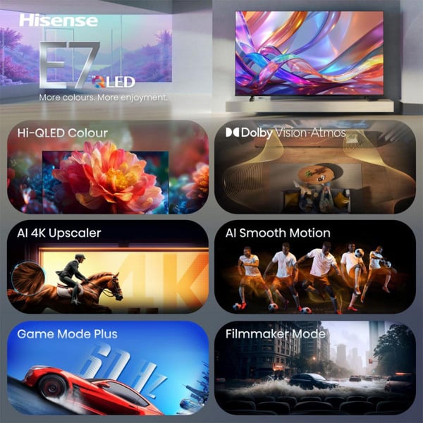 Hisense 75E7S Hi-QLED-Fernseher - Hisense - vue 5