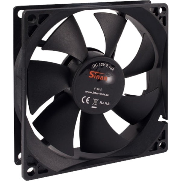 Inter-Tech F-92-S 92x92x25mm, Gehäuselüfter - Inter-Tech