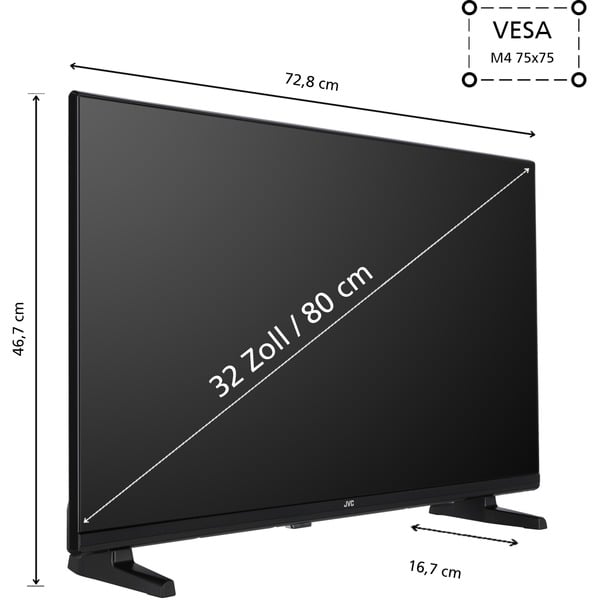 JVC LT-32VAH3355, LED-Fernseher - JVC - vue 6