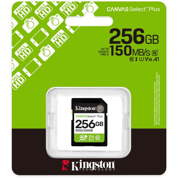 Kingston Canvas Select Plus 256 GB SDXC, Speicherkarte - Kingston - vue 3
