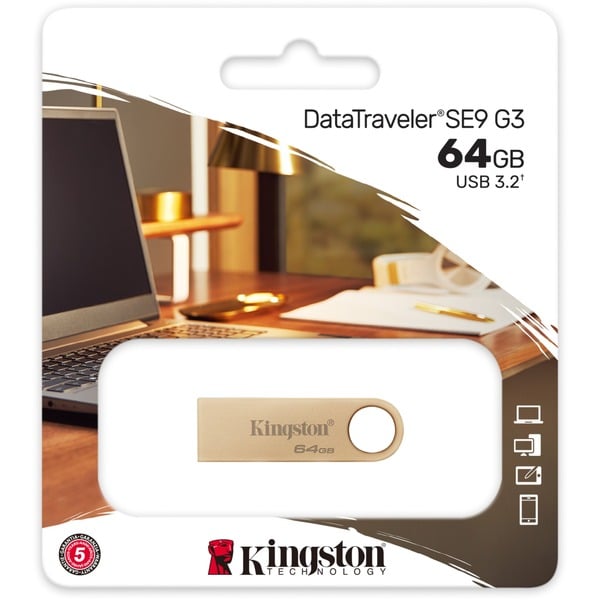 Kingston DataTraveler SE9 G3 64 GB, USB-Stick - Kingston - vue 3