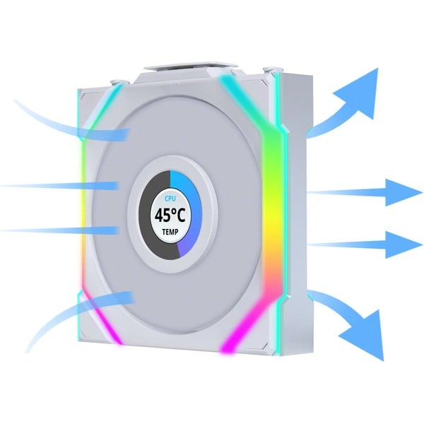 Lian Li UNI FAN SL120 LCD Wireless, Gehäuselüfter - Lian Li - vue 6